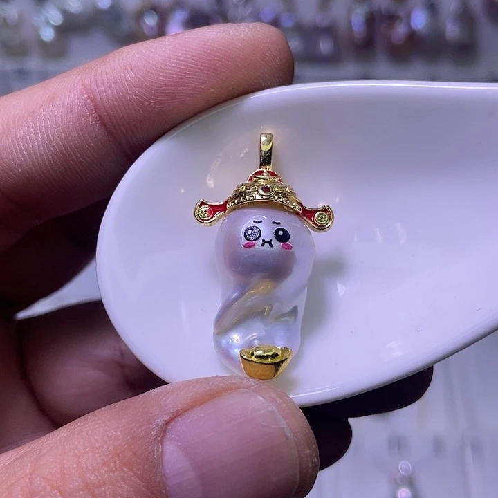 未镶嵌淡水珍珠颈饰01