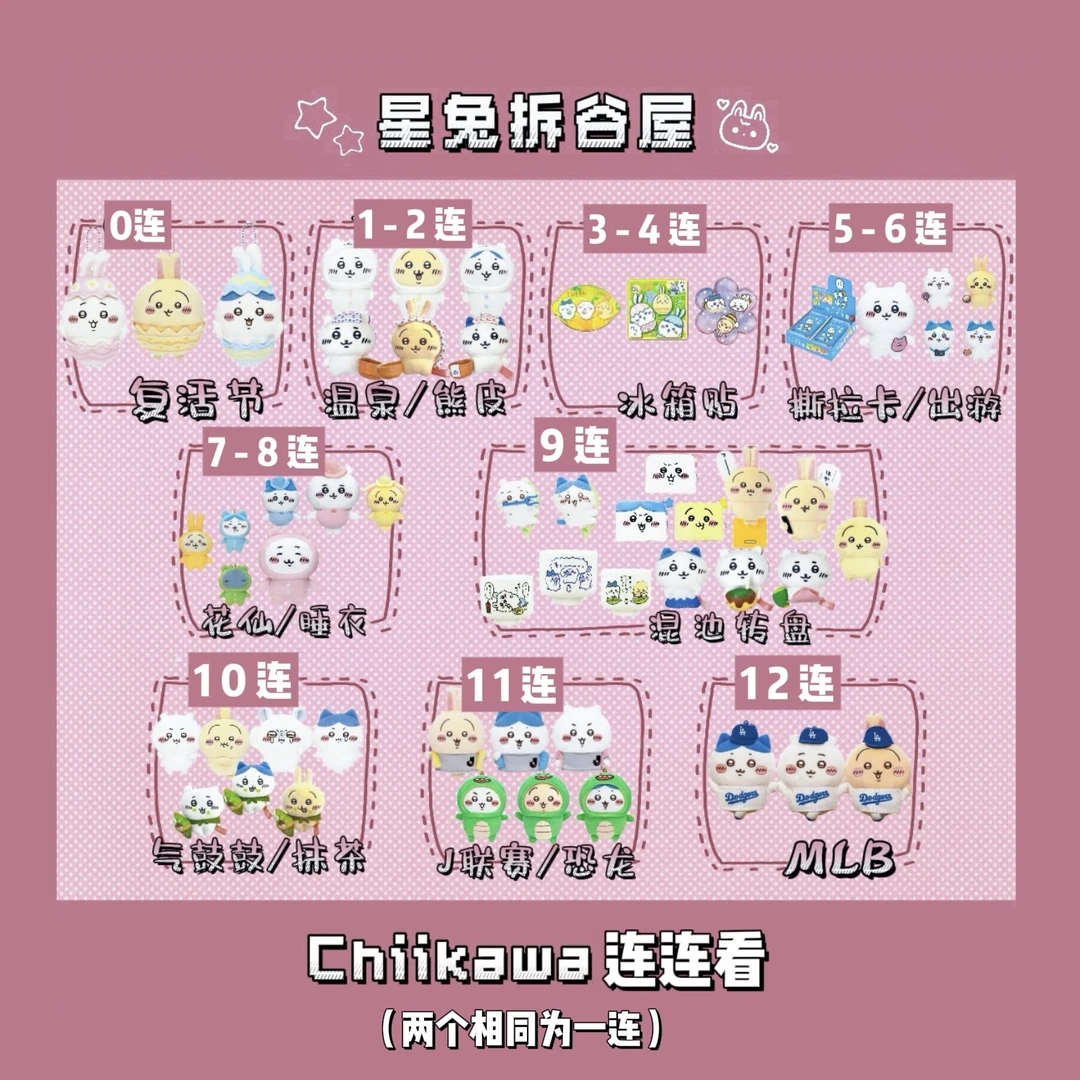 【chiikawa连连看】正版日谷 59欧复活蛋 MLB棒球乌萨奇 小八 吉伊