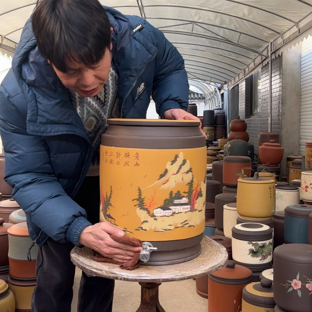 紫砂茶叶罐20龙头款