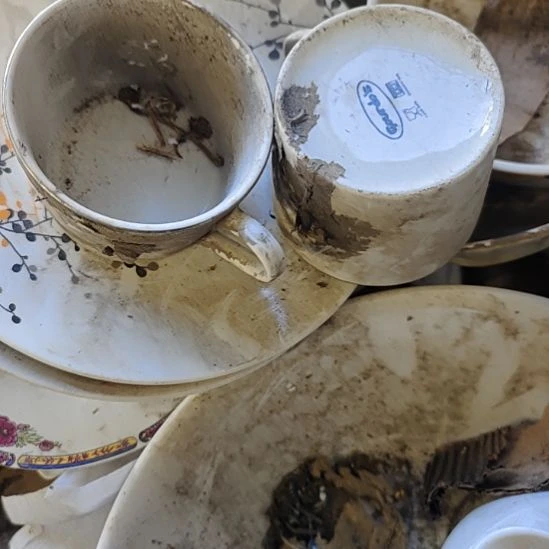 瓷发两个咖啡杯，国营四厂库存