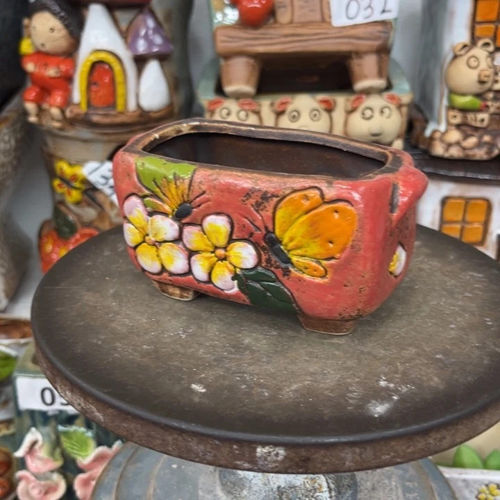 紫砂花盆粗陶材质多肉花盆