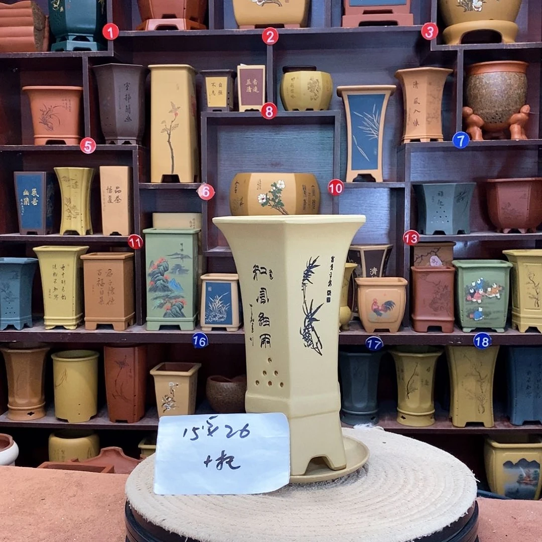 紫砂花盆紫砂花盆