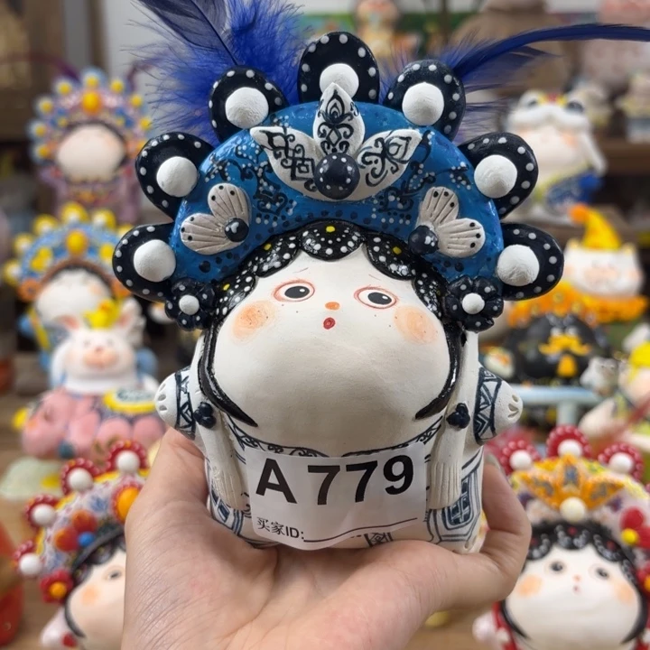 魔***间陶土手捏陶艺摆件