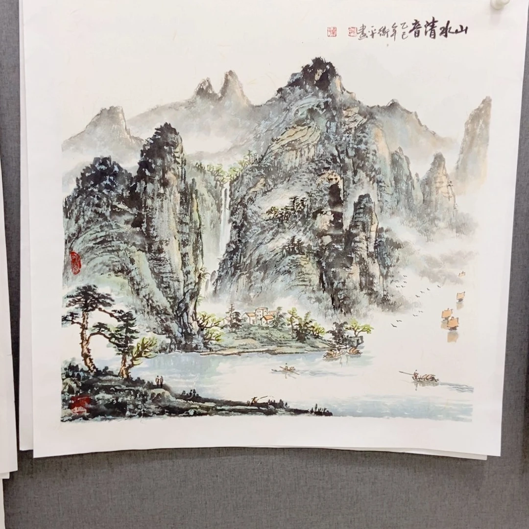 国画手寫手繪作品123