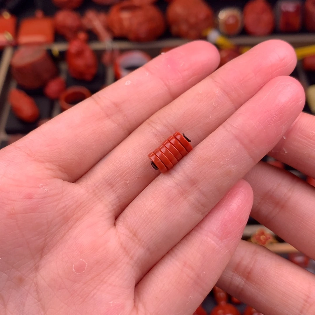 南红玛瑙未镶嵌精工直切隔片6+