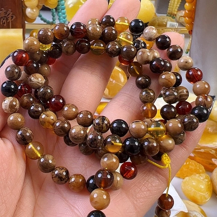 蜜蜡颈饰未镶嵌蜜蜡