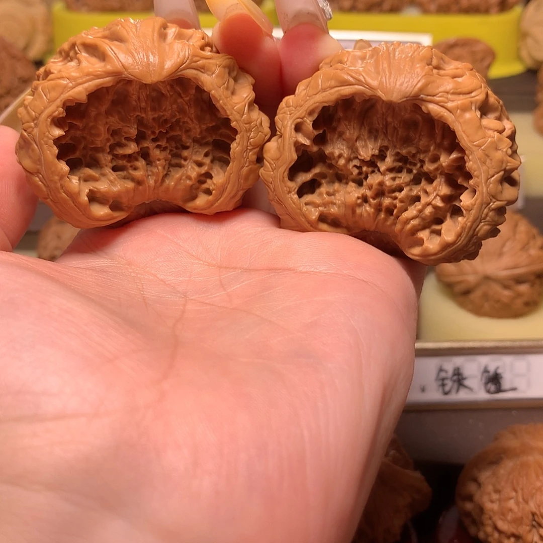 小***强吊坠文玩核桃聚宝盆精品