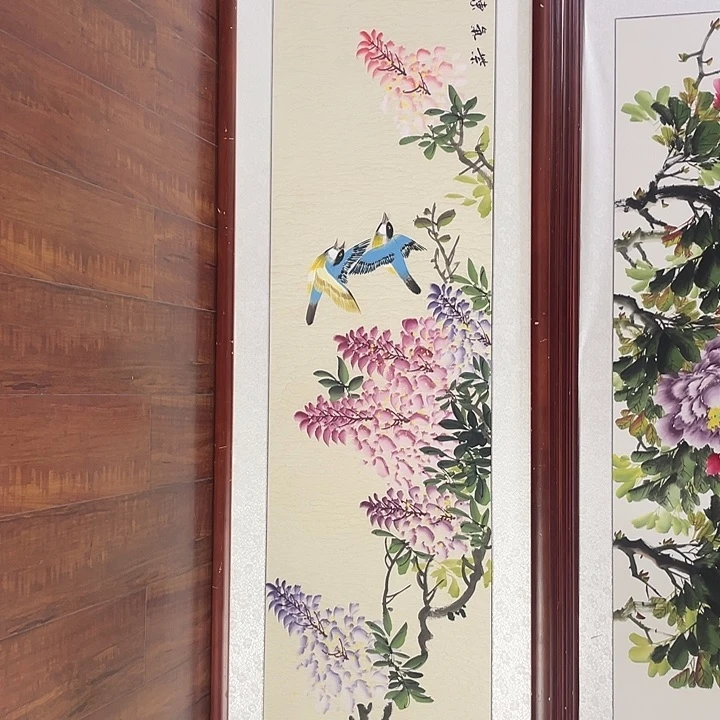 国画带框尺寸48*163厘米