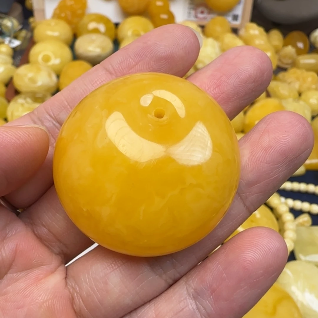 蜜蜡未镶嵌毛衣链天然蜜蜡