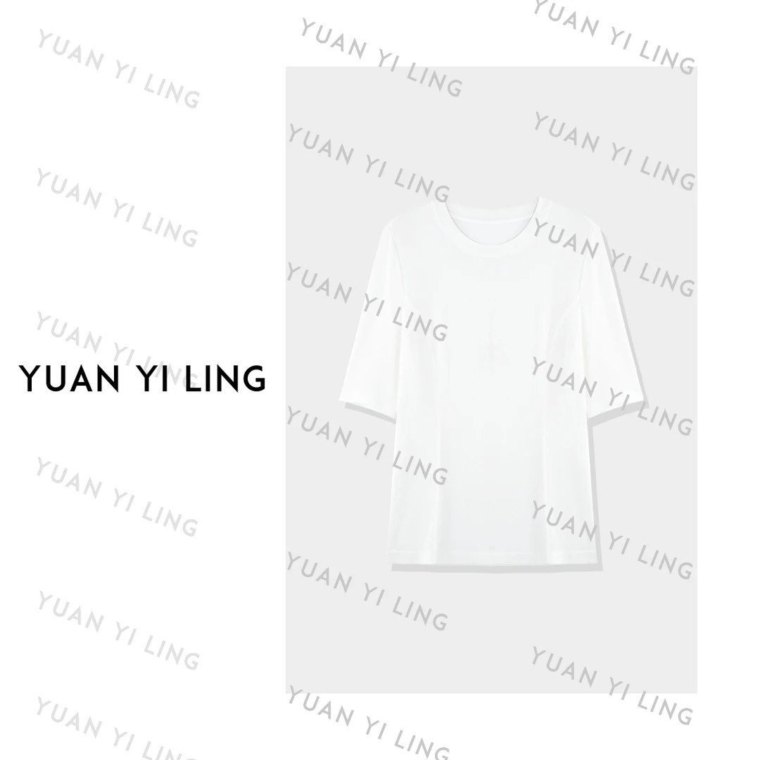 袁艺灵【宝藏T升级版】25夏季醋酸酯T打底衫（黑色不能用蓝某亮）6004
