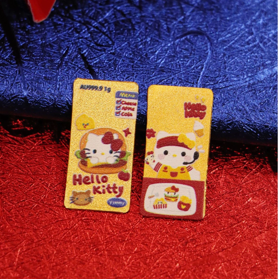 【粤鼎金】足金 9999实心金条卡通可爱送礼金条（多样发其一）