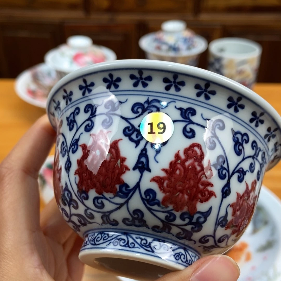手绘现代茶具非古董