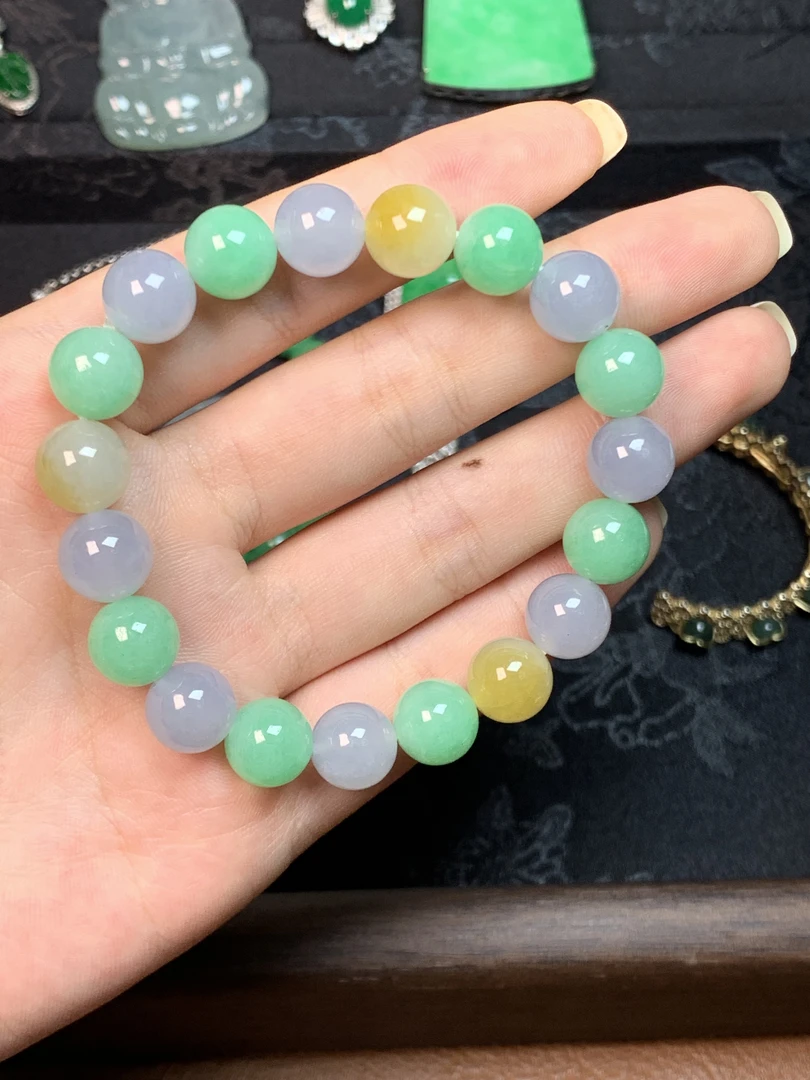 A货天然翡翠手串