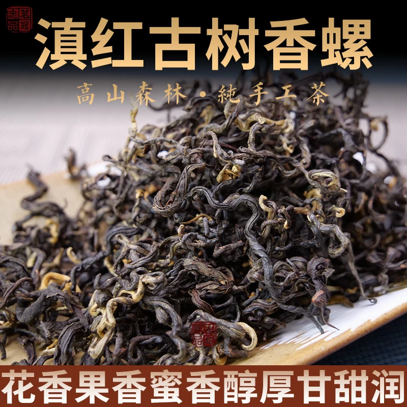 古树香螺滇红茶 云南凤庆大叶种古树红茶 浓香型特好喝级别高耐泡