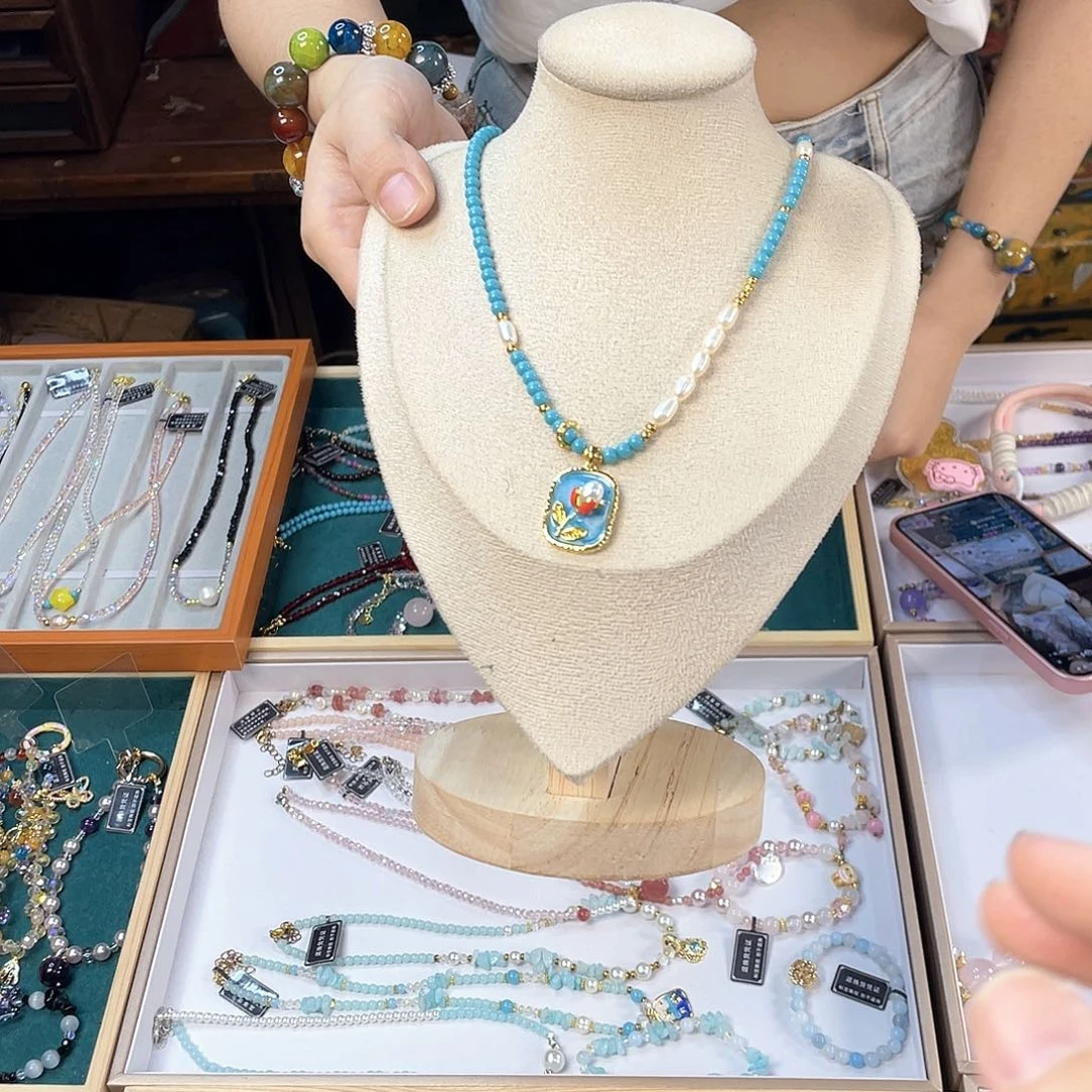 水晶手链银S925镀金镶嵌