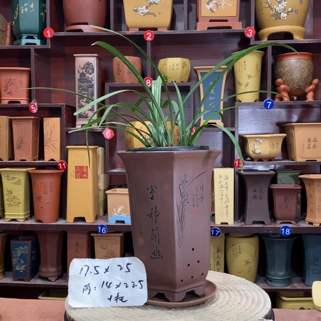 紫砂艺术紫砂花盆