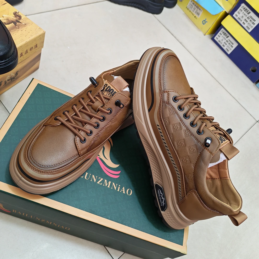 男士休闲鞋透气休闲运动板鞋男鞋板鞋英伦防滑车缝线秋季时尚