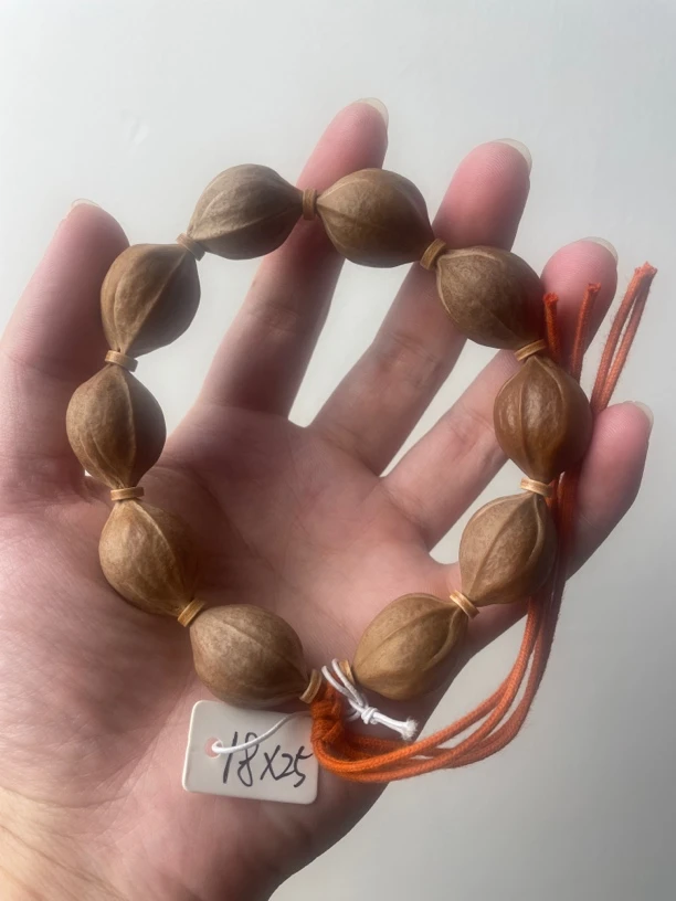 纯原铁核18 x25梅林铁核原生态三花鲨鱼背原皮素串手串