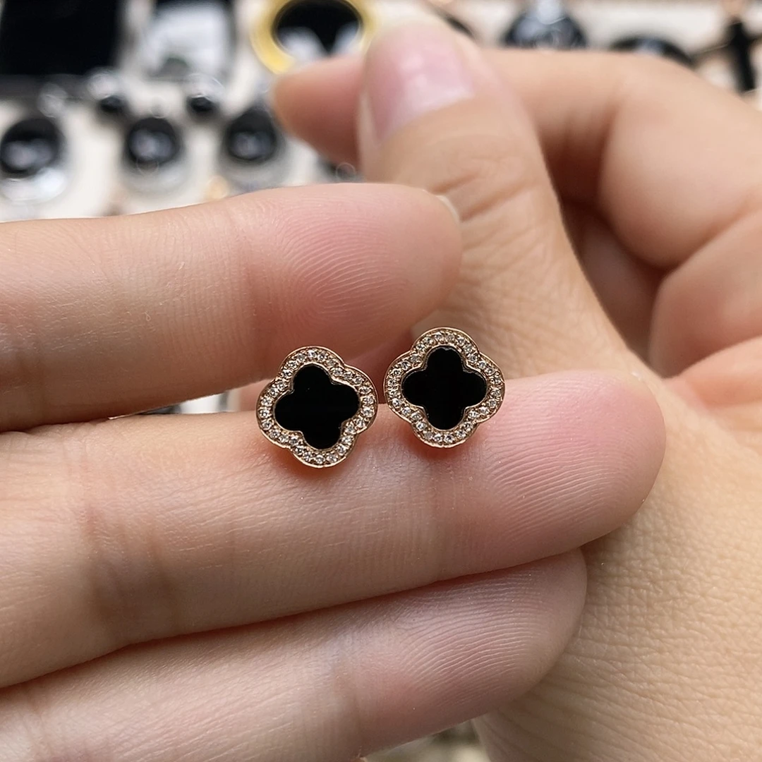 翡翠18K金镶嵌耳饰