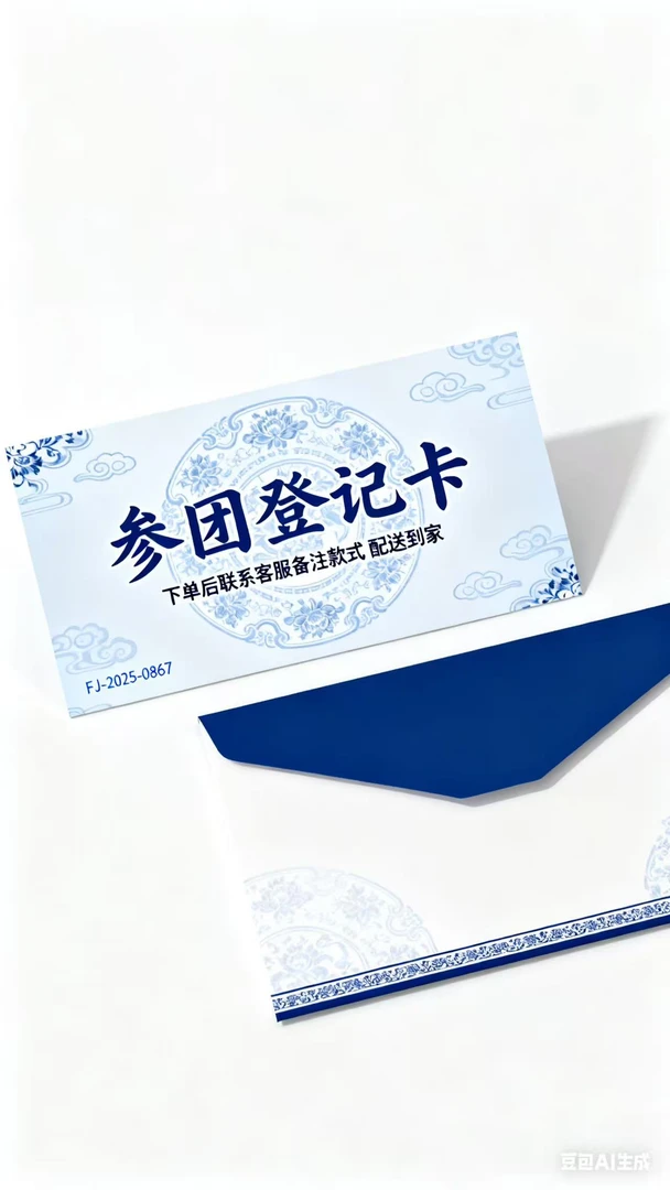 青花20参团登记卡,参团服务,鉴定咨询,全国配送到家,正品保真