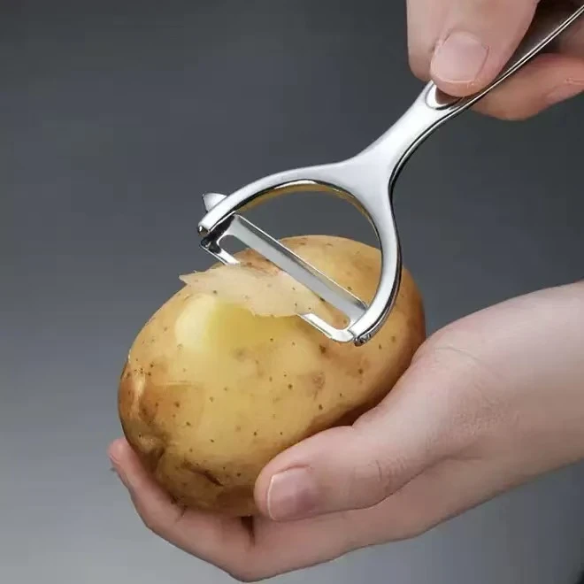 不锈钢削皮刀削皮器锋利多功能家用神器水果刮皮刀便携两用土豆
