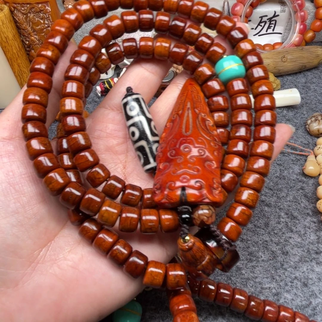 封***尘手串/手链贝壳人工养殖驼骨61