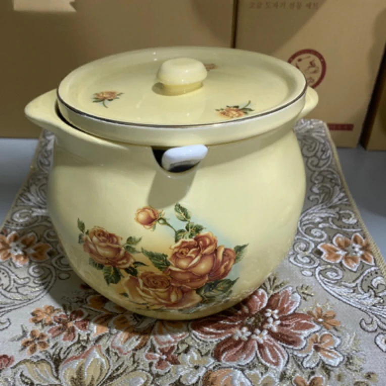 陶瓷猪油罐大容量调味辣椒家用泼辣厨房耐高温双耳罐子1200毫升