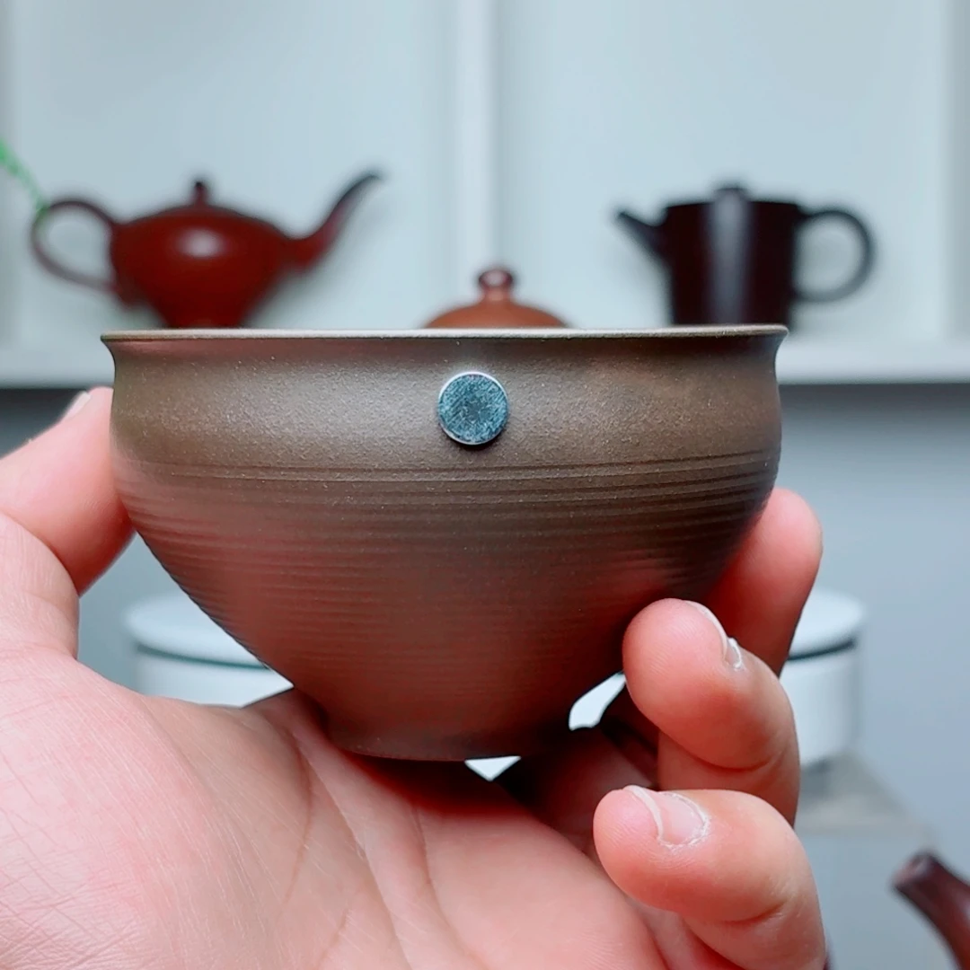 茶壶紫砂原矿龙窑柴烧主人杯红皮龙