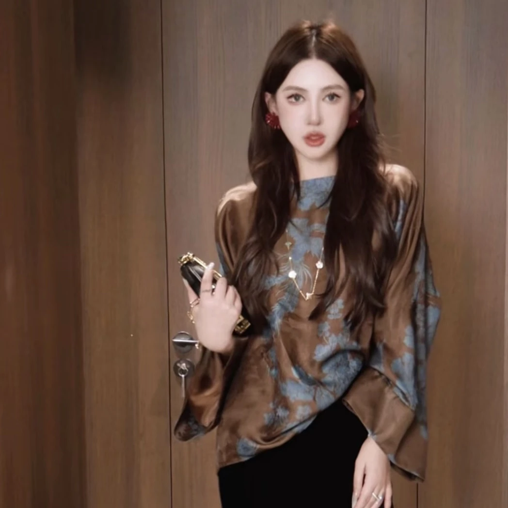 G. yantong/郭彦彤凤栖牡丹定制国潮风盘扣上衣气质减龄DD1204