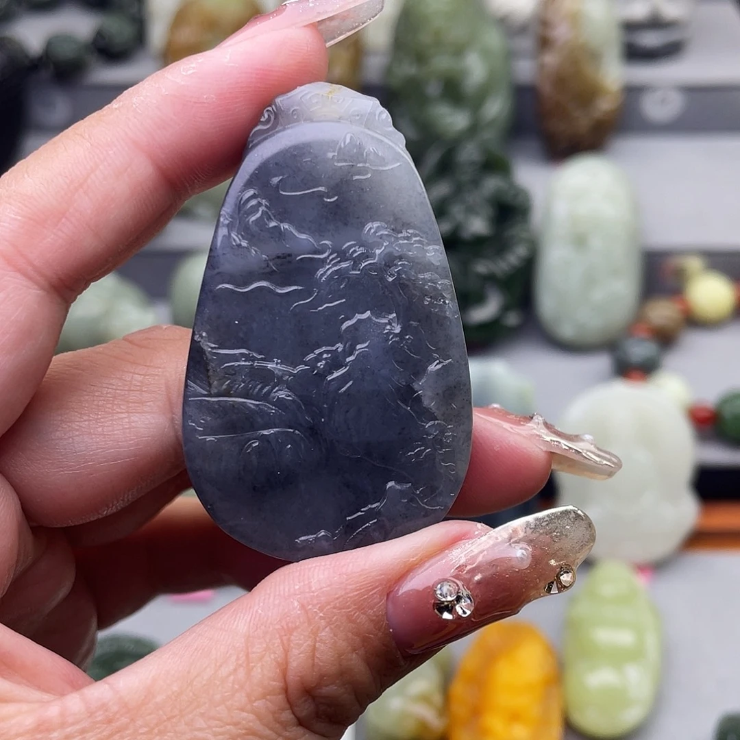 和田玉未镶嵌颈饰