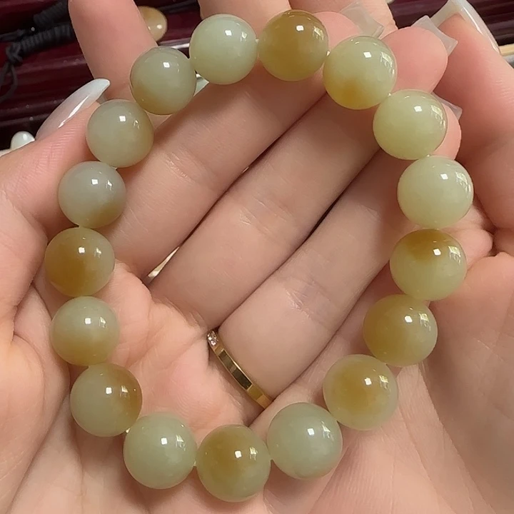 手链未镶嵌和田玉（糖玉）