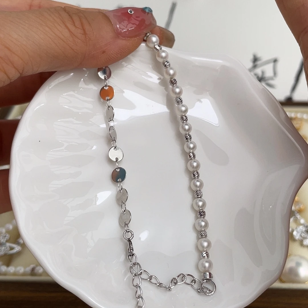 淡水珍珠手绳银S925镶嵌
