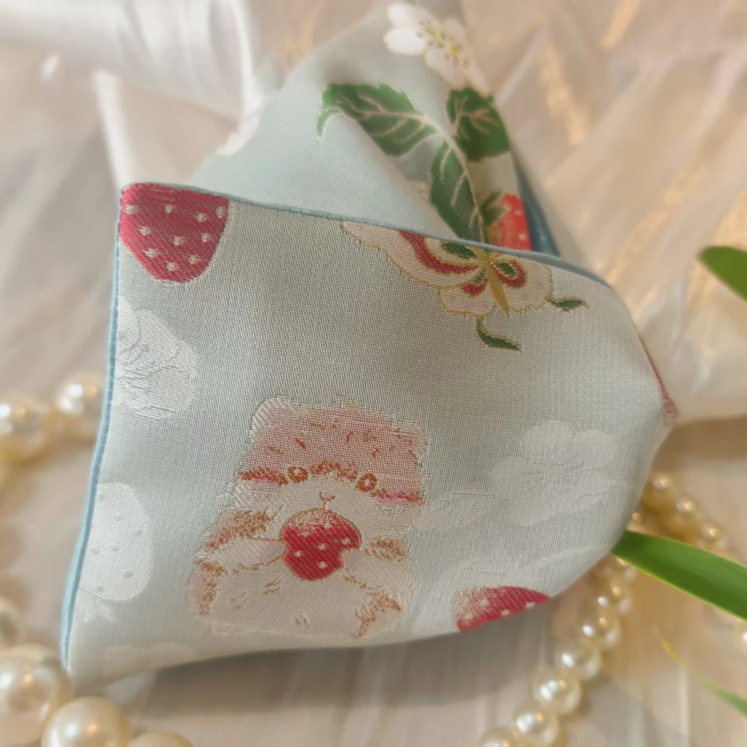 可爱儿童发饰 萌物 草莓仓鼠 宋锦发饰