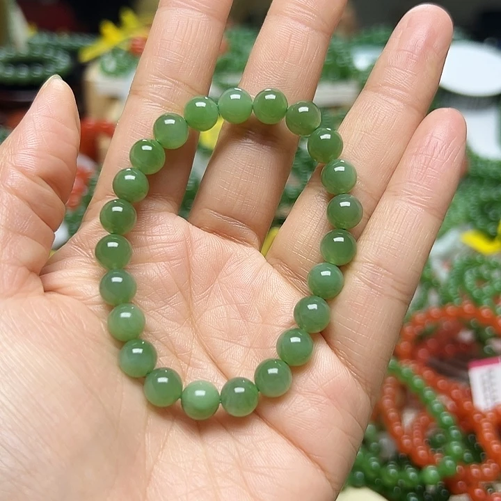 和田玉（碧玉）未镶嵌手链