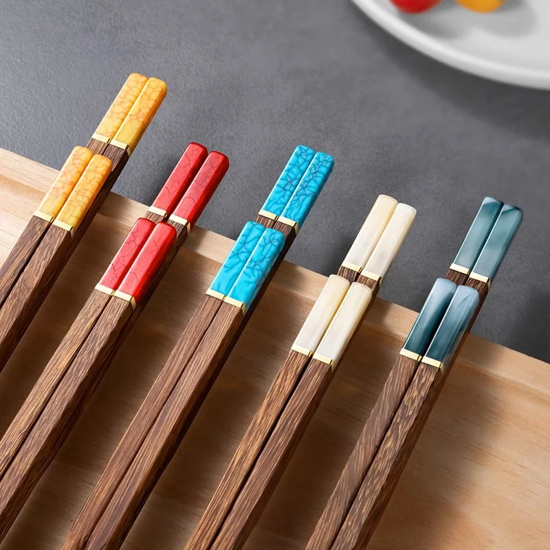 【无漆无蜡】高端防玉鸡翅木筷子家用高档礼盒新款抗菌防霉筷分餐筷
