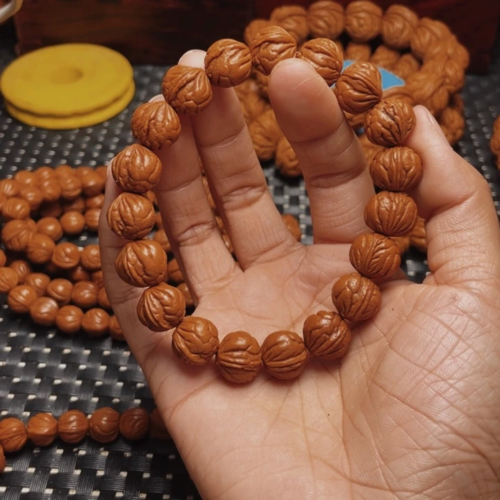 桃核手串龙纹桃核