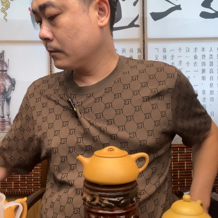 茶壶紫砂原矿黄金段全手工满瓢250毫升