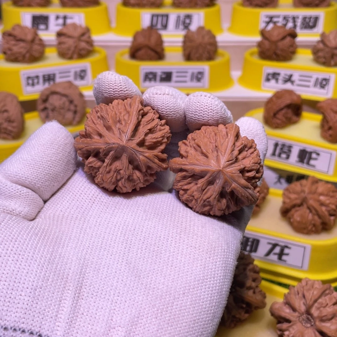 桃核吊坠文山三棱