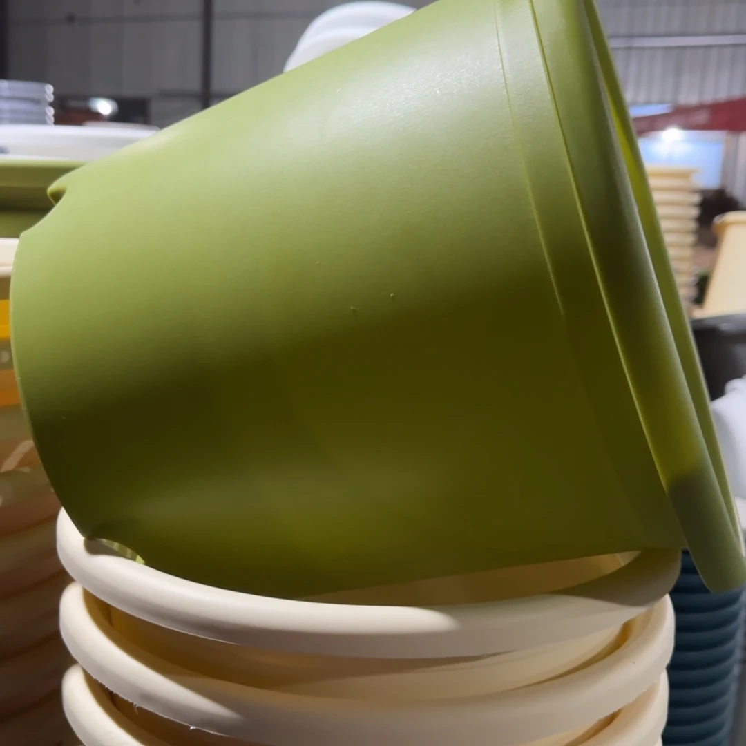 树脂四季盆6#无拖果绿微瑕7