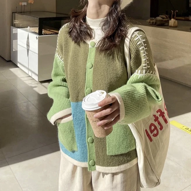 229【绿野仙踪】韩系复古气质宽松百搭毛衣