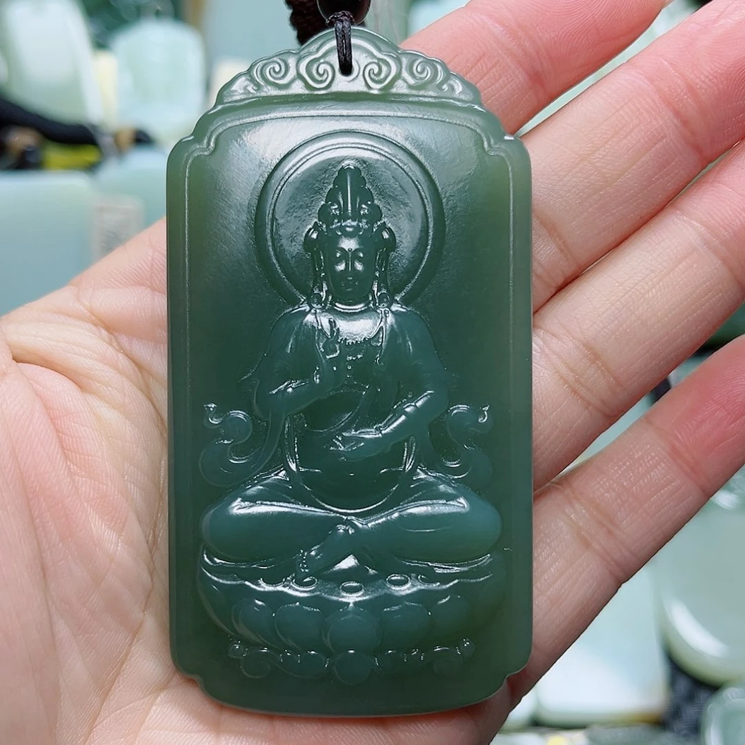 ༺***༻和田玉未镶嵌颈饰