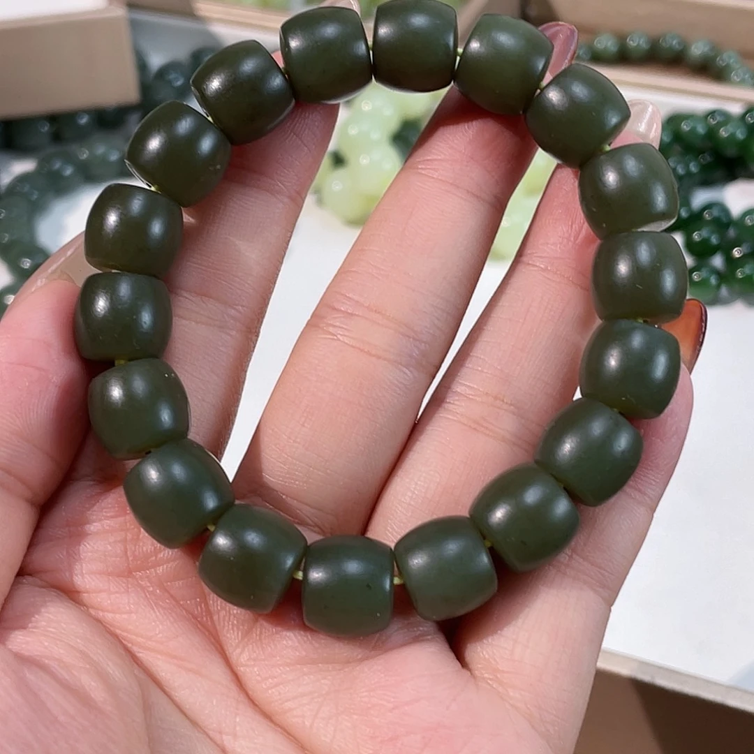 和田玉手链未镶嵌12