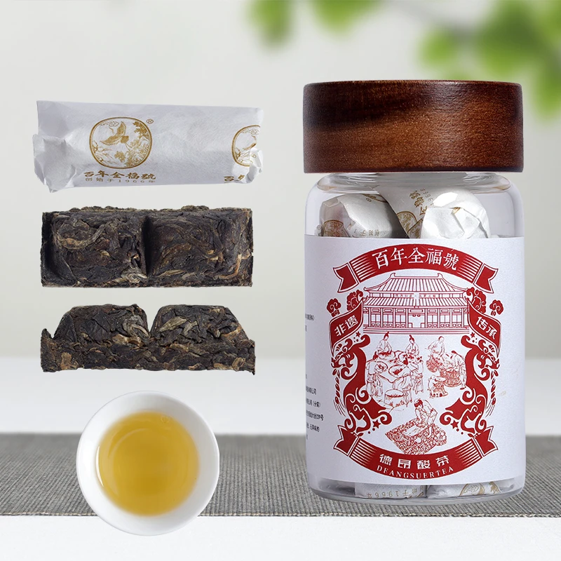 【百年全福號】德昂酸茶100克/3罐（生茶009）