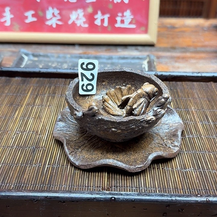 纯手工制作粗陶茶具