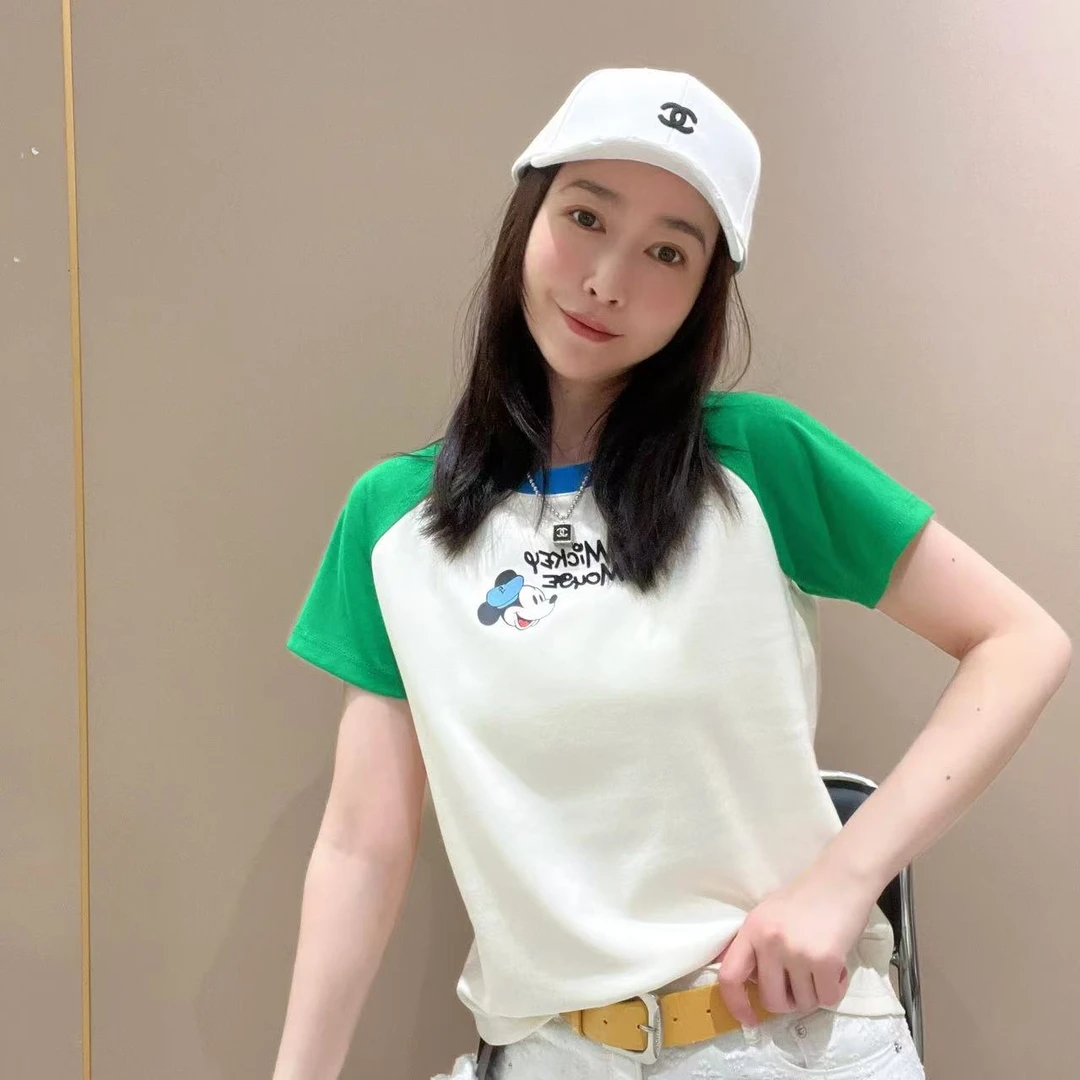 爆款新款创意短袖521705显瘦洋气时尚百搭设计感休闲体恤半袖圆领