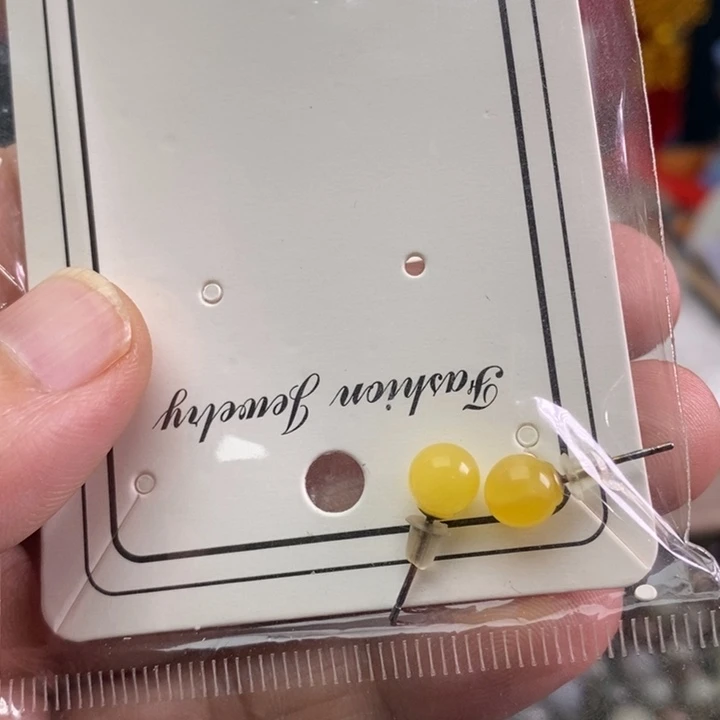 琥珀耳饰银S925镶嵌蜜蜡吊坠，耳环
