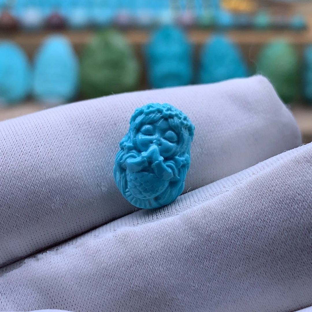 绿松石未镶嵌珠宝奇石