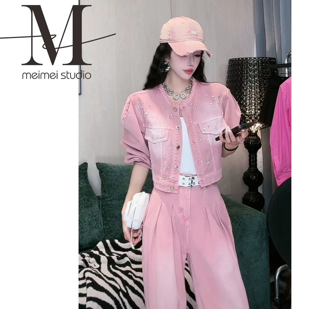 MEIMEI STUDIO【晚风】设计师潮流时尚百搭牛仔外套686-30272301