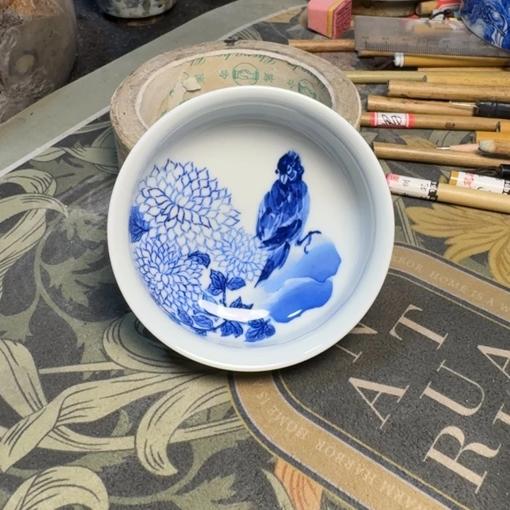 小雨山堂青花瓷杯