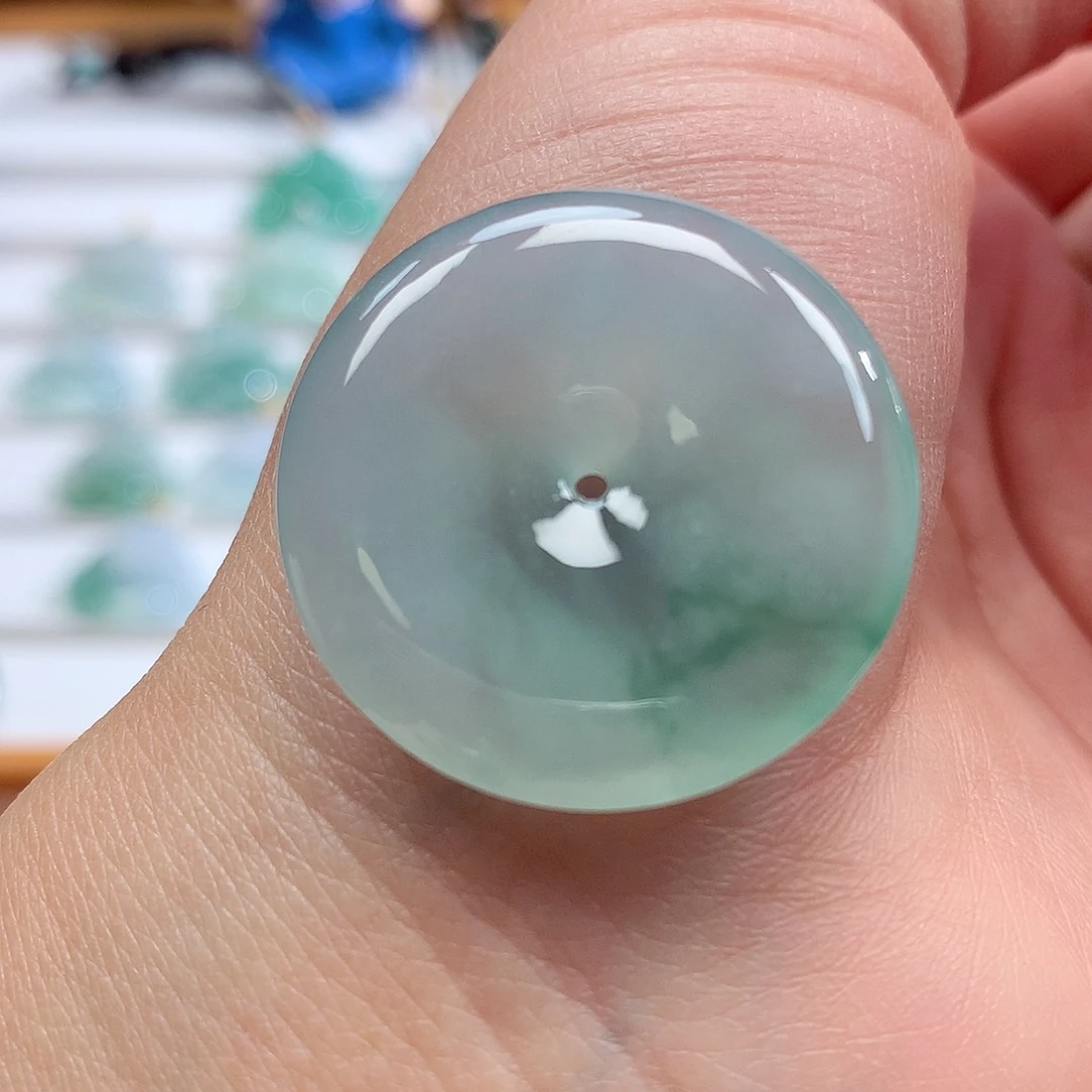 翡翠未镶嵌吊坠(不含链)29-5.5